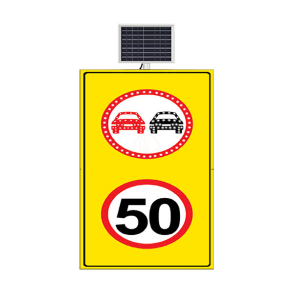 MFK Plastik Sollama yasak Ledli Hız Limiti 50 Km Ledsiz 100x175 Cm - MFK9651