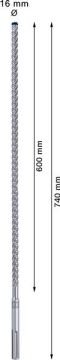 Bosch Kırıcı Delici Uç SDS-Max-8X Expert 16x740 mm (1 Adet) - 2608900216