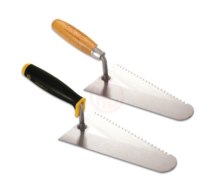 Dekor Hassan Beyaz Tuğla Malası Plastik Saplı Yay Çeliği 22 Cm
