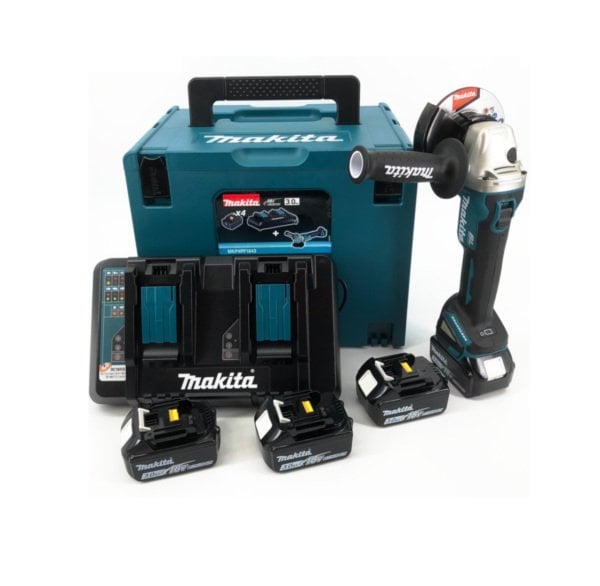 Makita MKP4PF1843 DGA454 AKÜLÜ TAŞLAMA SET - MAKMKP4PF1843
