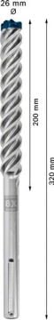 Bosch Kırıcı Delici Uç SDS-Max-8X Expert 26x320 mm (1 Adet) - 2608900245