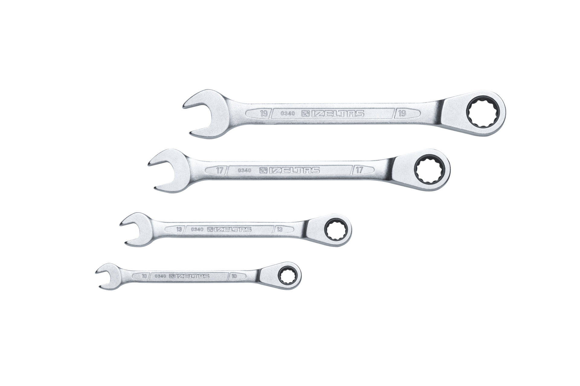 İzeltaş Cırcır Kombine Anahtar Takımı (4 Parça)