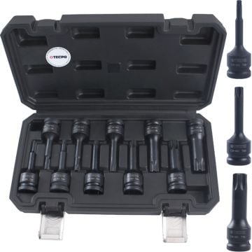Brio Lokma Set Havalı Uzun Torx 1/2 - 10 Parça (T20-T80)