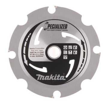 Makita Profesyonel Fibercement Daire Testere 165x20 mm 4 Diş (B-22997)