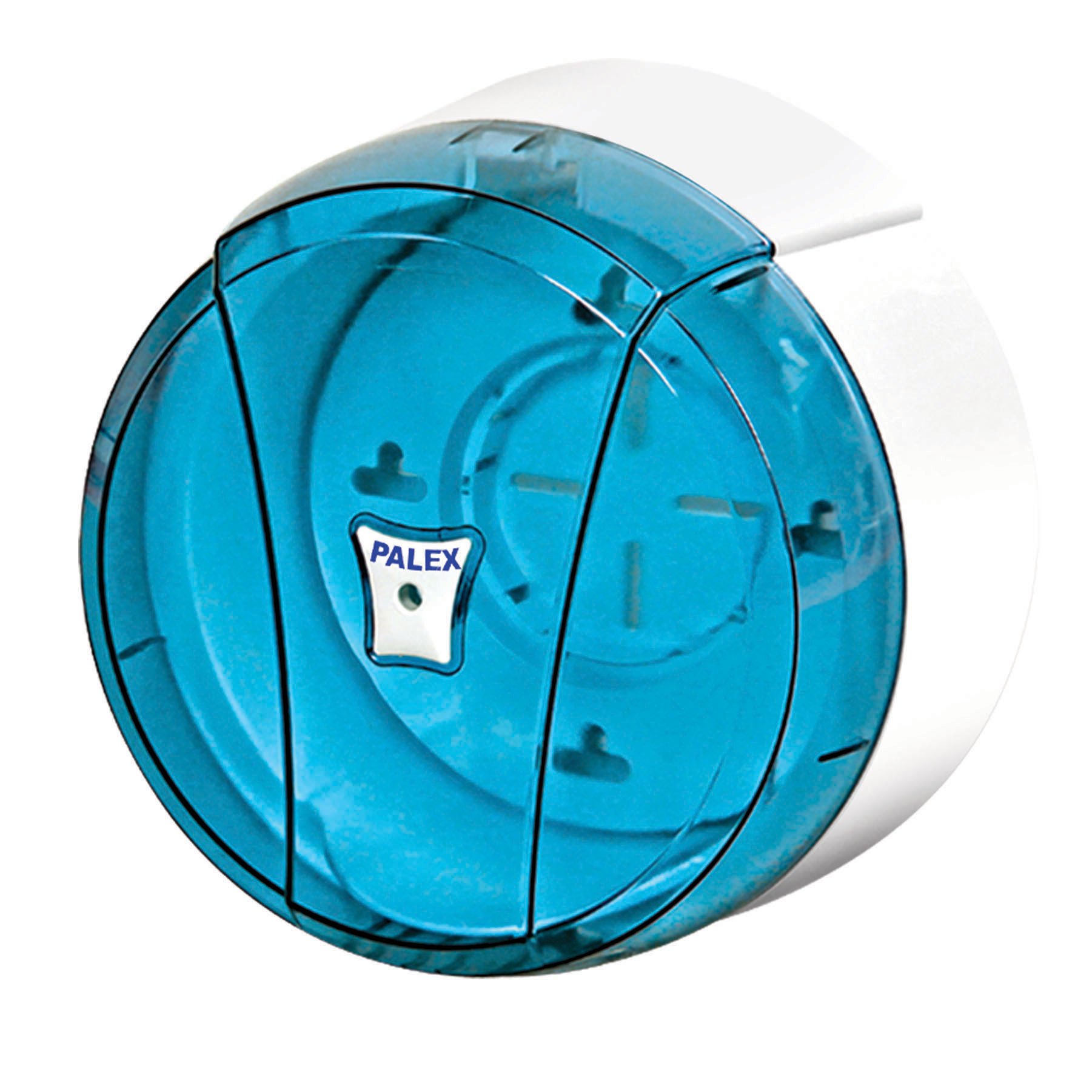 Palex Mini Pratik Tuvalet Kağıdı Dispenseri Şeffaf Mavi - 3442-1