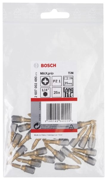 Bosch Max Grip Vidalama Ucu Pz 1X25 Mm 25 Li - 2607002490
