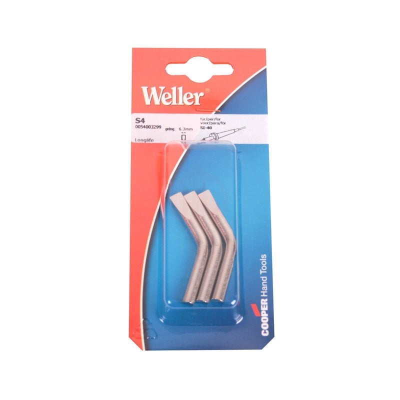 Weller S4 DEMİR KAPLI EĞİK UÇ (3 ADET) - COOS-4