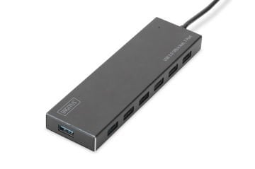Assmann Digitus 7 Port Usb 3.0 Hub, 5V/3,5A Güç Adaptörü Dahil, Alüminyum