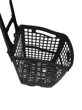Brio Alışveriş Plastik Market Sepeti 70 LT Tekerlekli Siyah