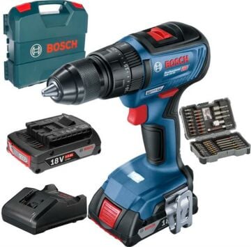 Bosch Akülü Darbeli Vidalama Matkabı GSB 18V-50 (43 Parça AC Set) - 0615990M8K