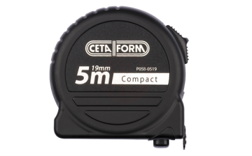 Ceta Form Compact Şerit Metre (Siyah Kasa Mıknatıslı) 5 M X 19 Mm