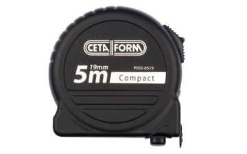 Ceta Form Compact Şerit Metre (Siyah Kasa Mıknatıslı) 10 M X 25 Mm