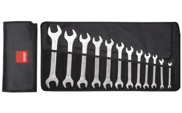 Ceta Form 12 Parça Çatal İki Ağız Anahtar Takımı (Kısa Tip) Bez Çantalı