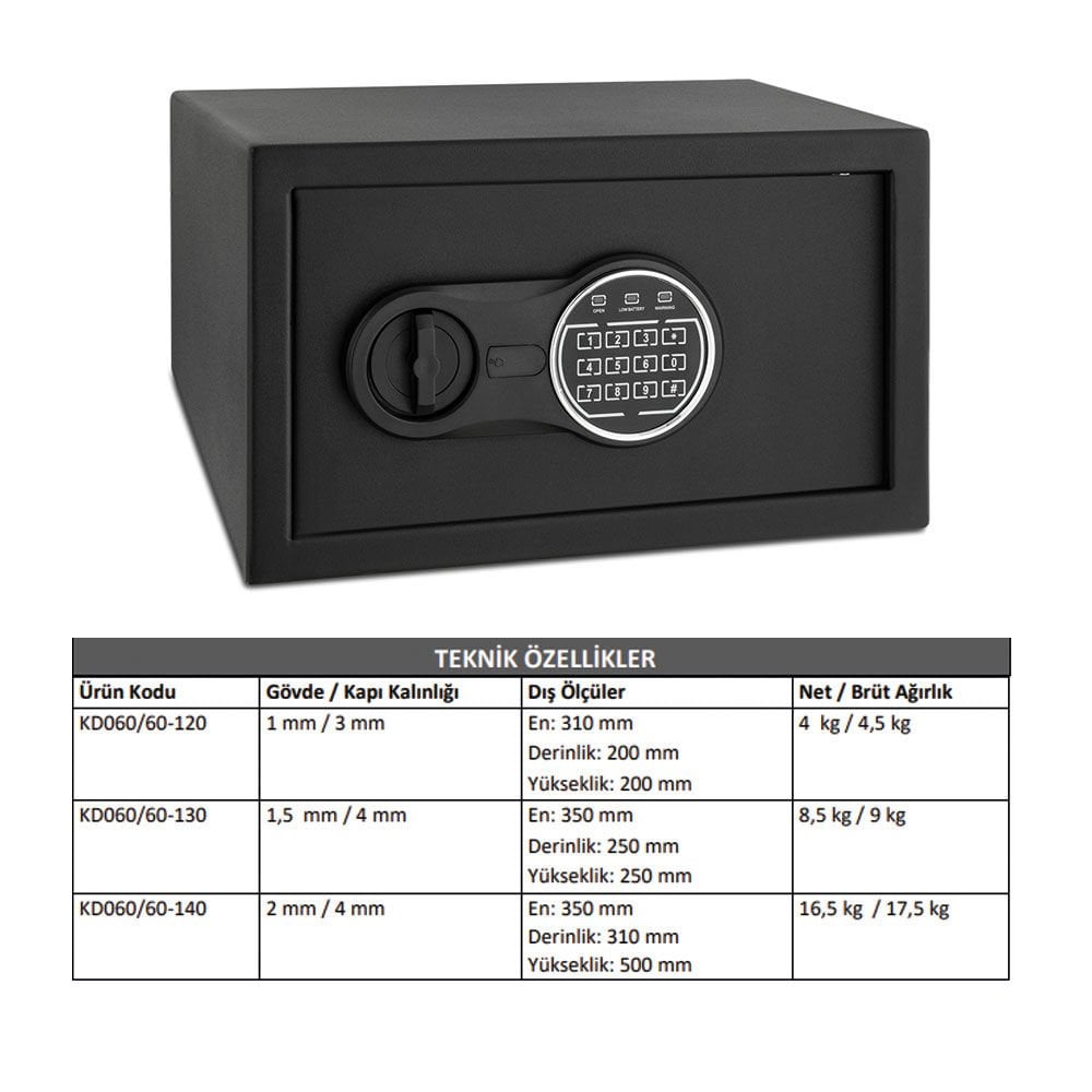 Kale Elektronik Kasa - KD060/60-120