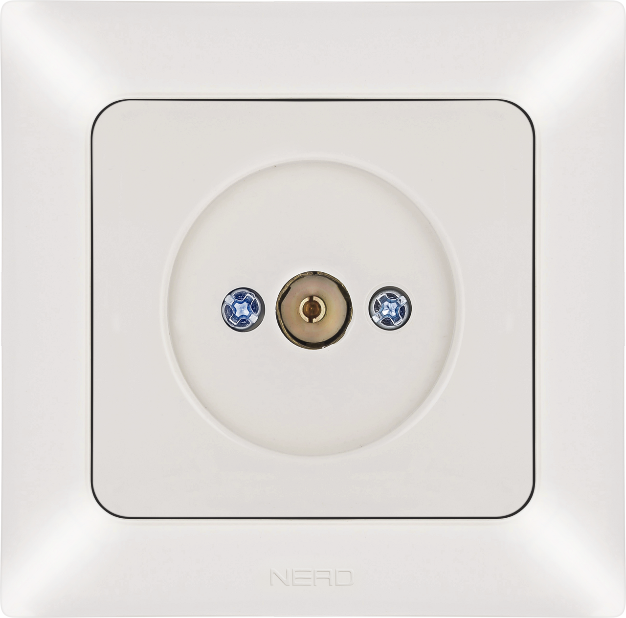 Ne-Ad Aras TV Radyo Elektronik / TV Anten Prizi (Geçişli - Sonlu) Krem (Çerçevesiz) - 93-11-07