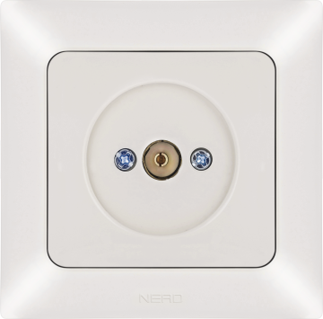 Ne-Ad Aras TV Radyo Elektronik / TV Anten Prizi (Geçişli - Sonlu) Krem (Çerçevesiz) - 93-11-07