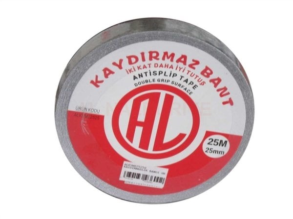 Kaydırmazlık Bandı Gri 25 mm 25 Metre