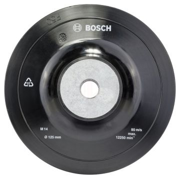 Bosch Fiber Zımpara Diski M14 Flanş Dişli Sert Taban 125 Mm - 2608601784