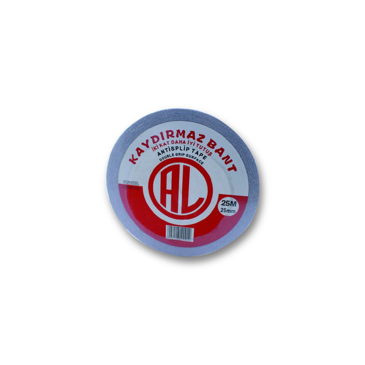 Kaydırmazlık Bandı Kırmızı Beyaz 25 mm 25 Metre