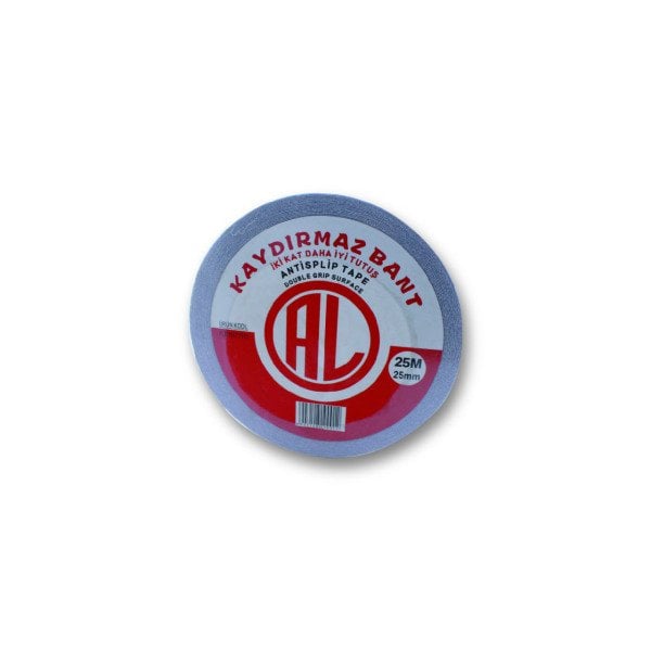 Kaydırmazlık Bandı Kırmızı Beyaz 25 mm 25 Metre