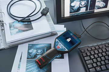 Bosch Akülü Denetim Kamerası GIC 120 C (4 x Pil 1,5 V LR6 AA Şarj Edilebilir Pil) - 0601241200
