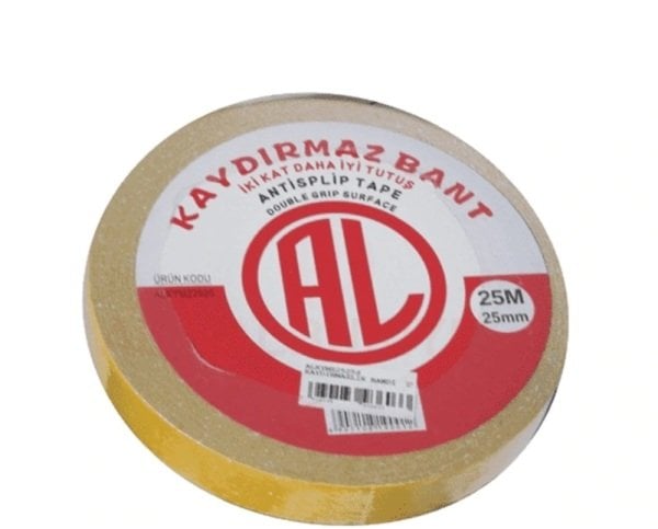 Kaydırmazlık Bandı Sarı 25 mm 25 Metre