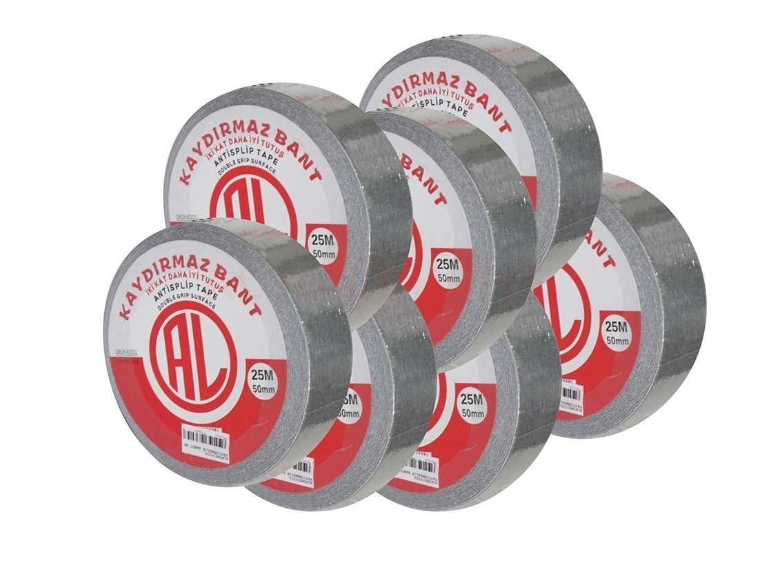 Kaydırmazlık Bandı Gri 50 mm 25 Metre