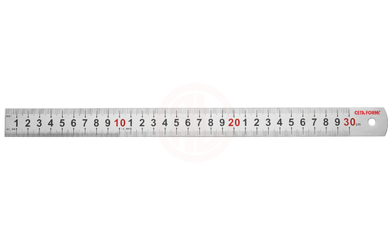 Ceta Form Çelik Cetvel (Paslanmaz Çelik) 30 Cm