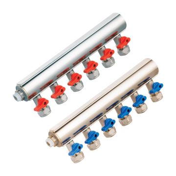 KAS Kollektör Mini Vanalı 1 İnç 10 Çıkışlı