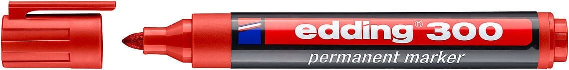 Edding 300 Permanent Markör 1,5-3 mm Kırmızı