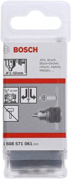 Bosch Anahtarlı Mandren 1/2 İnç - 20 UNF Ø1-10 mm V2 - 1608571061