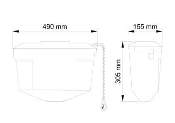 Visam Klozet Üstü Rezervuar Lord 2000 Çekmeli