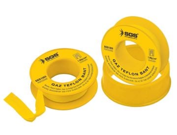 SGS 1203 Gaz Teflon Bant 12 Mm X 8 M X 1,00 Gr