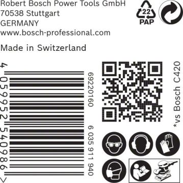 Bosch Ağ Zımpara Expert M480 93x186 mm 400 Kum (50 Adet) - 2608900760