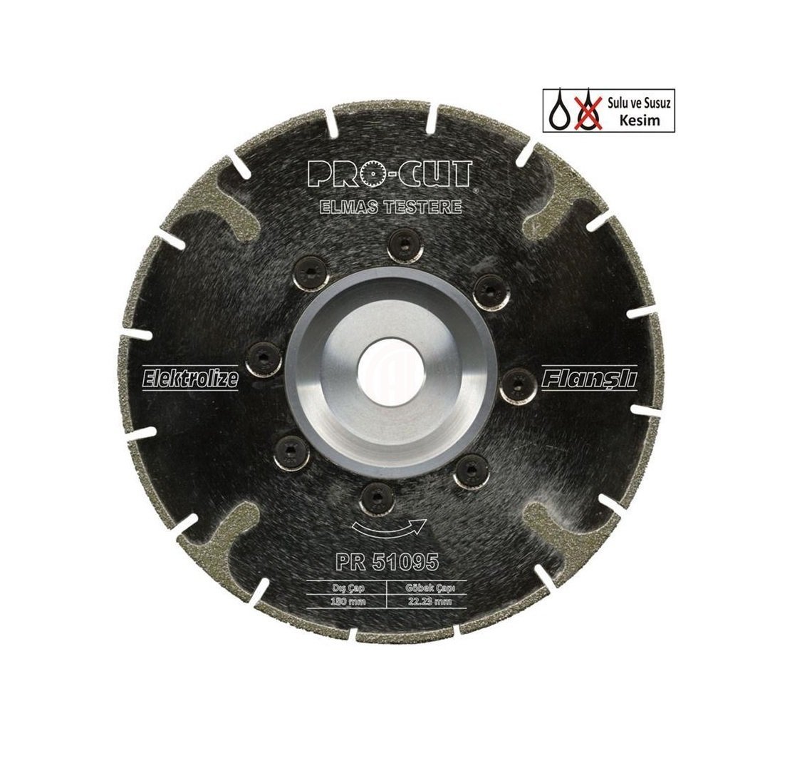 Procut PR51100 ELEKTROLİZE ELMAS TESTERE 230 MM FLANŞLI - PRC51100
