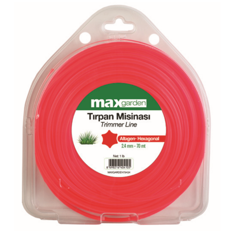 MaxGarden Max Garden Tırpan Misinası 6 Köşe 2,4 Mm 70 Mt (Max73424)