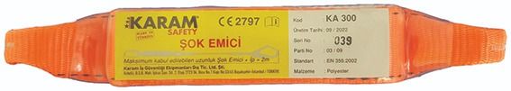 Karam Tek Kol Lanyard Elastik 1,20 Mt EN 354