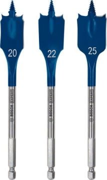 Bosch Ahşap Matkap Uç Expert SCS Yaprak HEX Set (3 Parça) - 2608900331