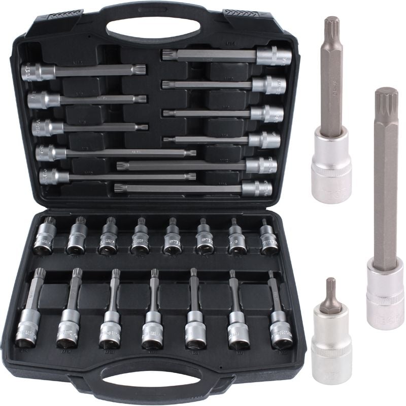 Tecpo BRIO Lokma Set Torx (Tork) 1/2 32 Parça T20-T70 Kısa - Orta - Uzun