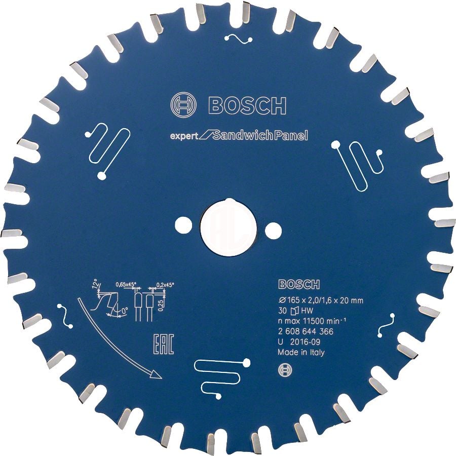 Bosch Daire Testere Bıçağı Expert For SandwichPanel 165x20 mm 30 Diş - 2608644366