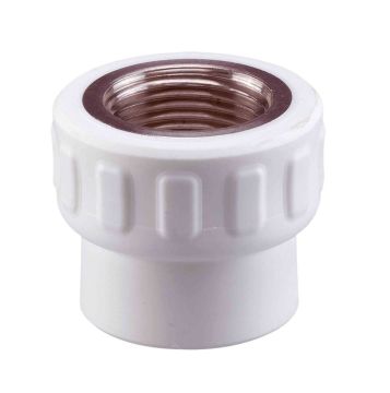 KAS PPRC İç Dişli Nipel Beyaz 25 x 1/2 İnç