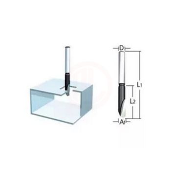 Makita Freze Ucu Alüminyum Nokta Çerçeve Yuvarlama 6x6x65 mm (7930876)