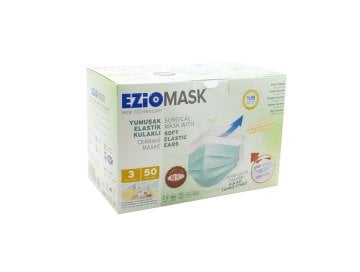 Yeni Nesil 3 Katlı Cerrahi Maske  Yeşil (50 Adet)