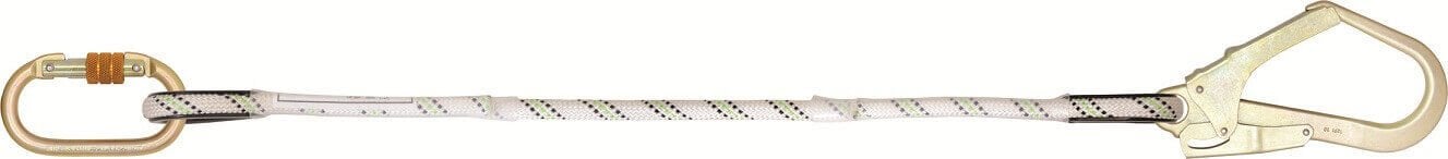 Karam Tek Kol Statik Lanyard Karabina Büyük Kancalı 1,20 Mt EN 354