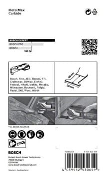 Bosch Starlock Aksesuarı / Expert Starlock Testere Ucu MeMax AIZ 20AT (5 Adet) - 2608900013