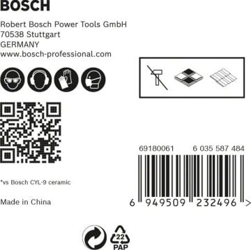Bosch Seramik Matkap Ucu Expert HEX-9 HardCeramic Set (5 Parça) (4/5/6/8/10 mm) - 2608900597