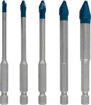 Bosch Seramik Matkap Ucu Expert HEX-9 HardCeramic Set (5 Parça) (4/5/6/8/10 mm) - 2608900597