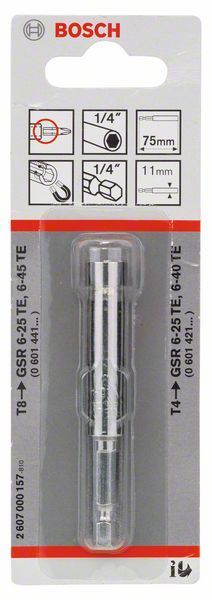 Bosch Vidalama Ucu Mıknatıslı Tutucu 11x75 mm - 2607000157