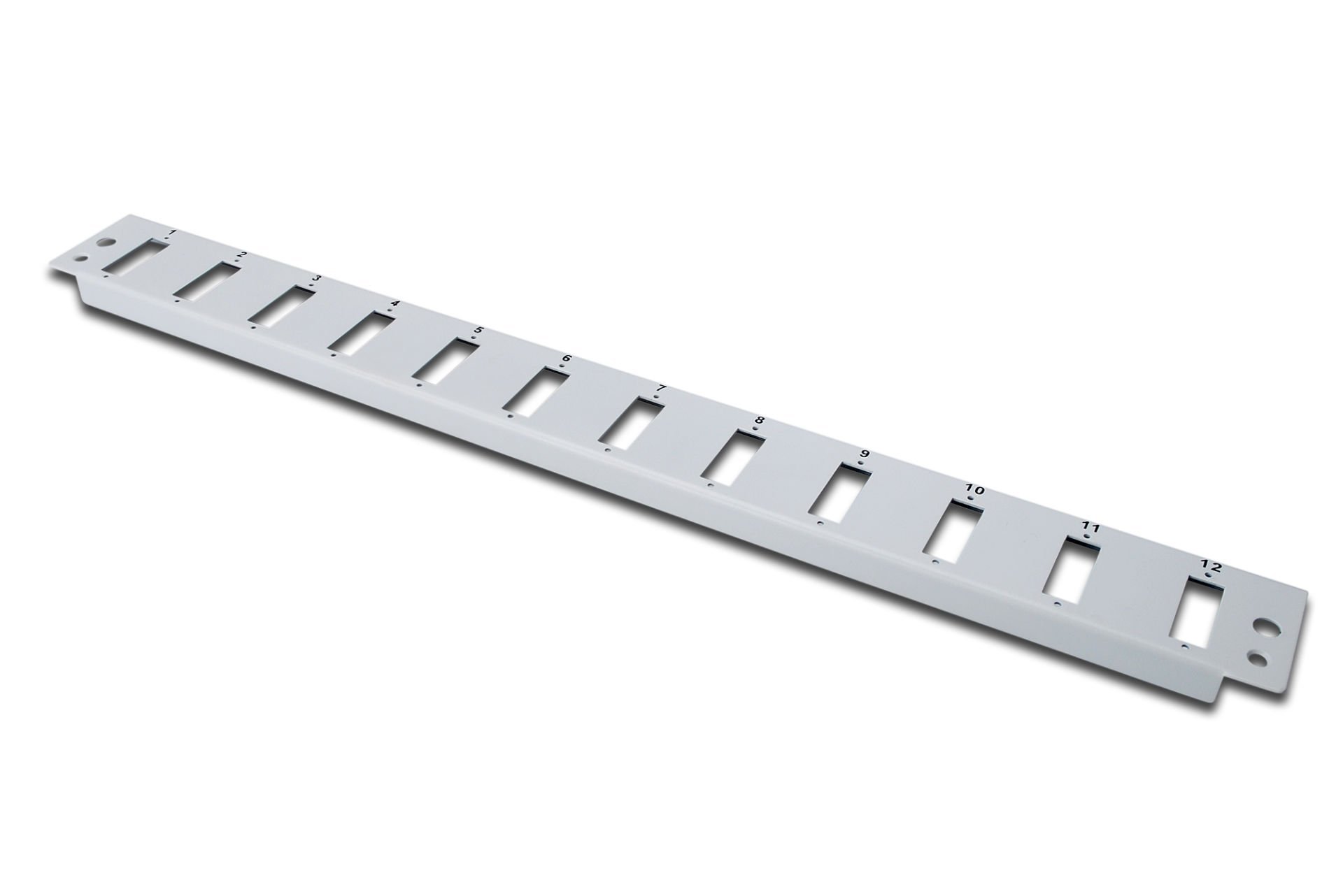 Assmann Digitus Dn-96200 Sürgülü Boş Fiber Optik Sonlandırma Kutusu İçin Önpanel, 12 X Sc, Gri Renk