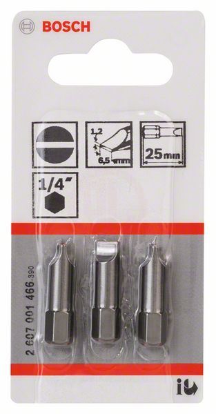 Bosch Vidalama Ucu Extra Hard S1,2x6,5x25 mm (3 Adet) - 2607001466